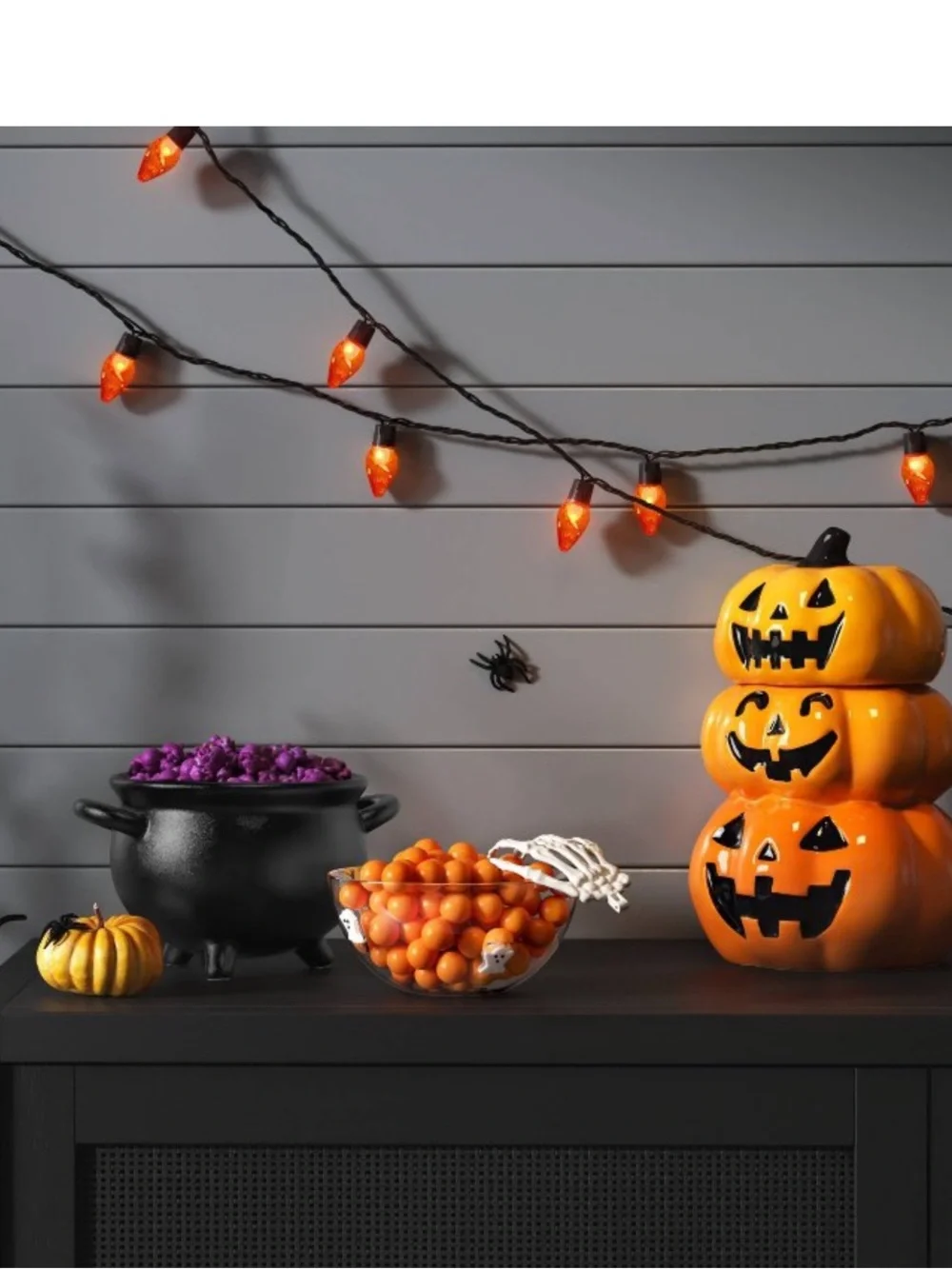 Halloween ghosts glass bowl